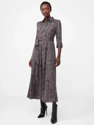 Abstract Midi Shirt Dress<FRENCH CONNECTION Cheap