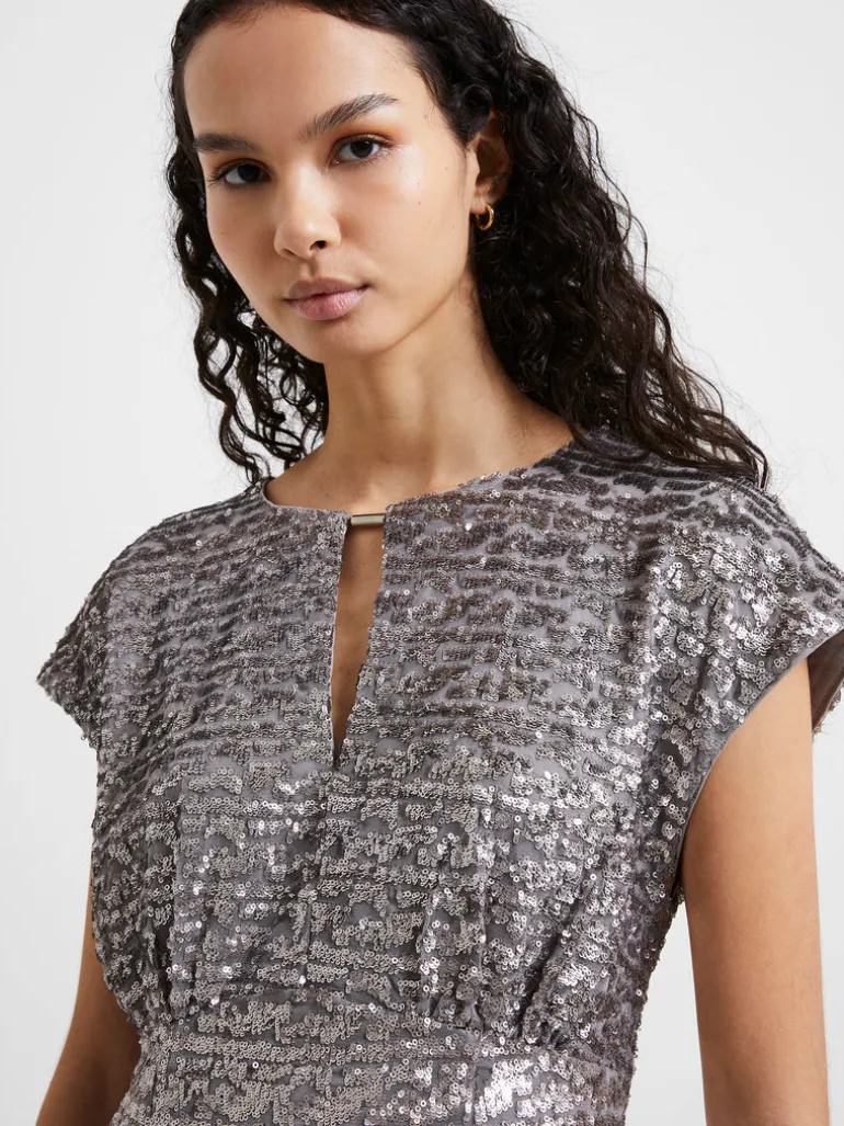 Adalynn Sequin Midi Dress<FRENCH CONNECTION Shop