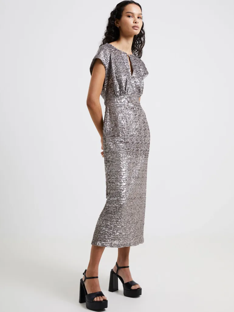 Adalynn Sequin Midi Dress<FRENCH CONNECTION Shop
