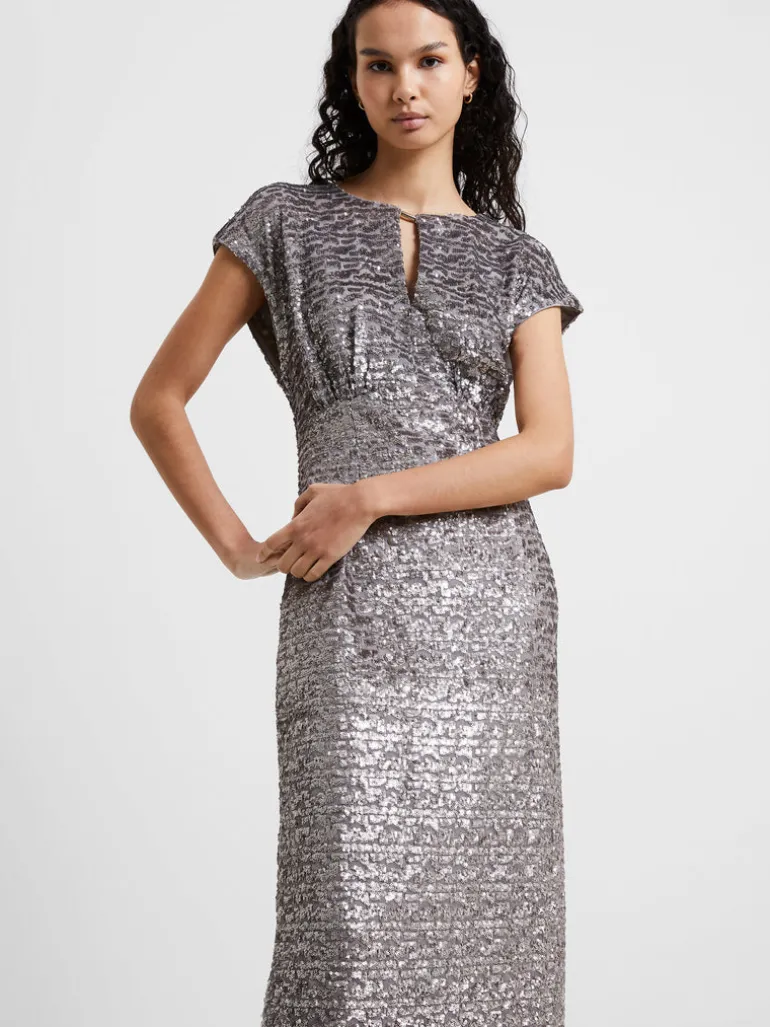 Adalynn Sequin Midi Dress<FRENCH CONNECTION Shop