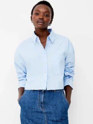 Alissa Cotton Cropped Shirt<FRENCH CONNECTION Cheap