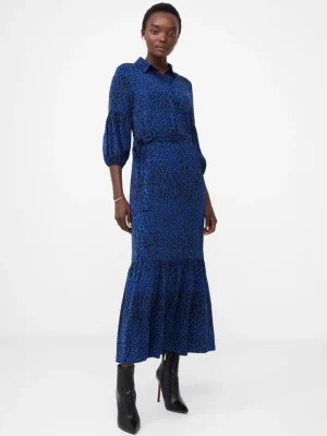Animal Belted Midi Shirt Dress<FRENCH CONNECTION Flash Sale