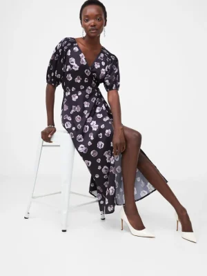Bronwyn Aleeya Satin Midi Dress<FRENCH CONNECTION Outlet