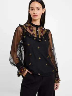 Camielle Embroidered Shirt<FRENCH CONNECTION Store