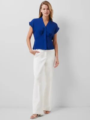 Carmen Recycled Crepe Blouse<FRENCH CONNECTION Clearance