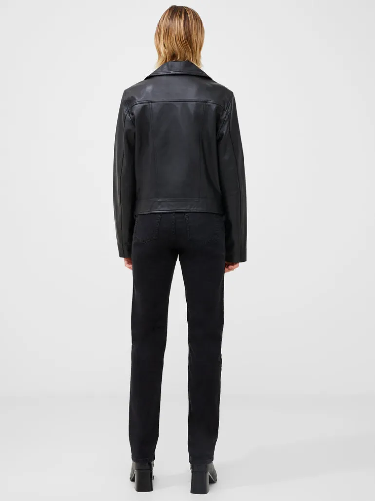 Connie Leather Biker Jacket<FRENCH CONNECTION Sale