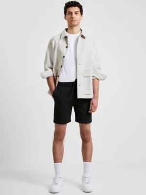 Cotton Herringbone Chore Overshirt<FRENCH CONNECTION Clearance
