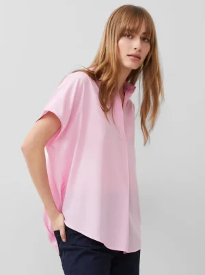Crepe Light Cap Sleeve Popover Shirt<FRENCH CONNECTION Store