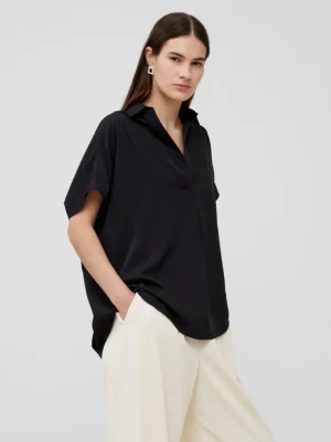 Crepe Light Recycled Popover Shirt<FRENCH CONNECTION Cheap