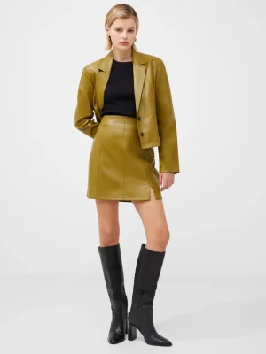 Crolenda PU Mini Skirt<FRENCH CONNECTION New