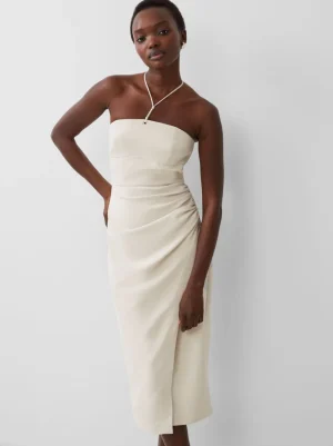 Echo Crepe Halterneck Midi Dress<FRENCH CONNECTION Discount