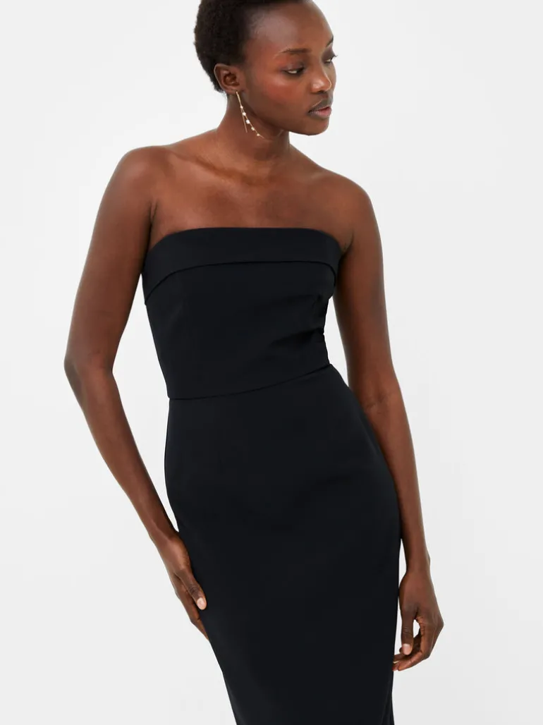 Echo Crepe Strapless Midi Dress<FRENCH CONNECTION Outlet