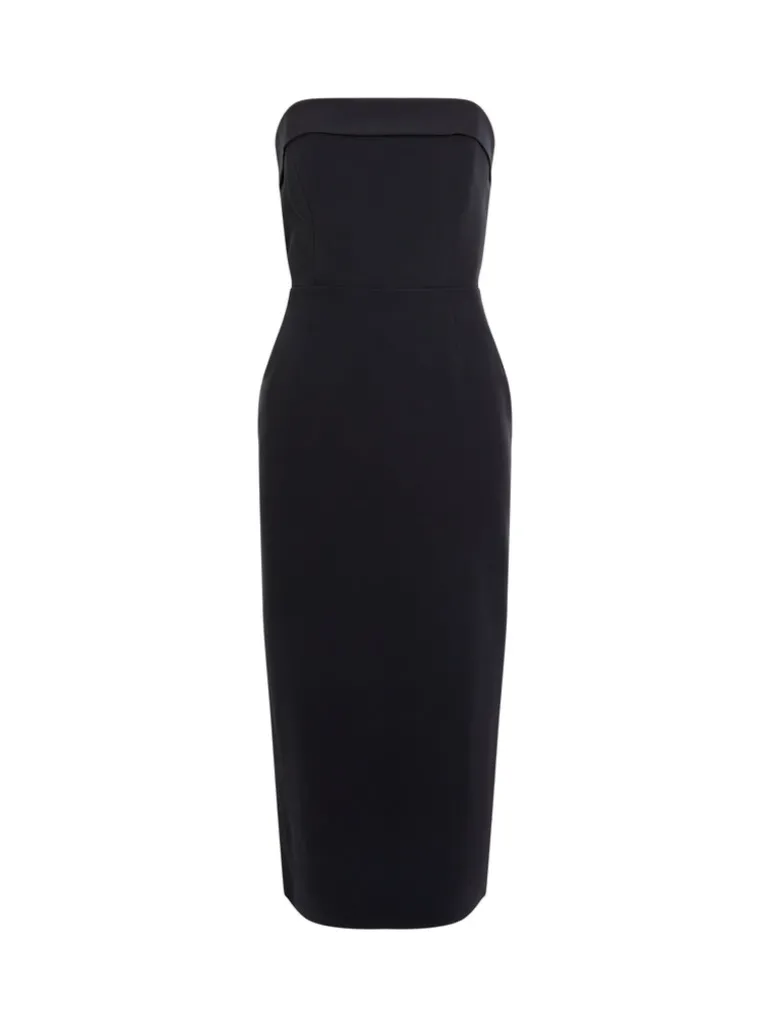 Echo Crepe Strapless Midi Dress<FRENCH CONNECTION Outlet