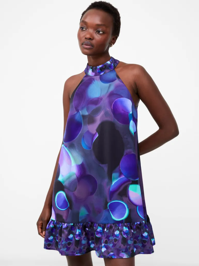 Eva Harlow Recycled Satin Swing Mini Dress<FRENCH CONNECTION Clearance