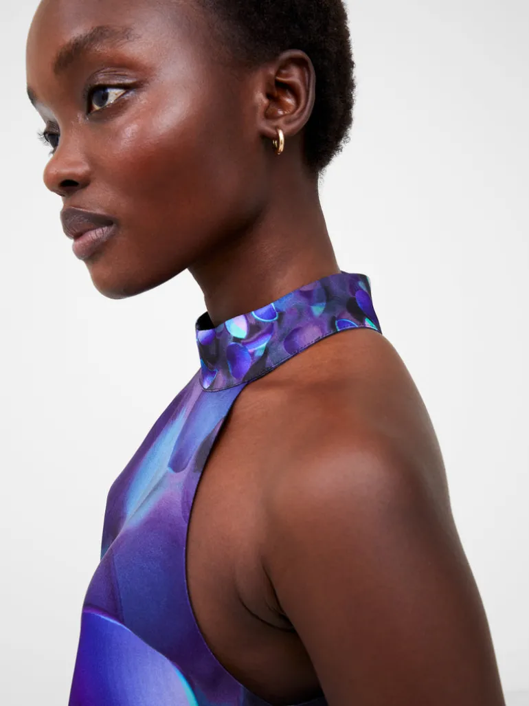 Eva Harlow Recycled Satin Swing Mini Dress<FRENCH CONNECTION Clearance