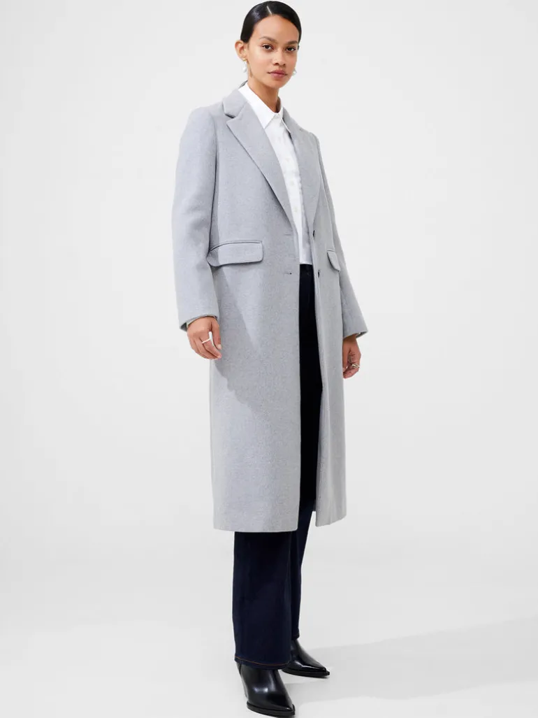 Fawn Felt Single Breasted Coat<FRENCH CONNECTION Online