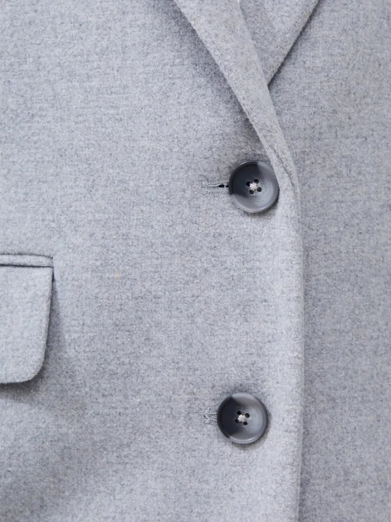 Fawn Felt Single Breasted Coat<FRENCH CONNECTION Online