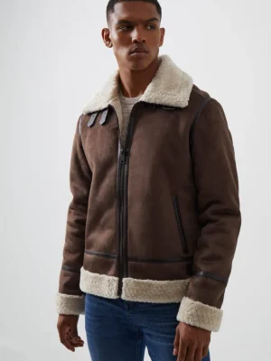 Flight Faux Shearling Jacket<FRENCH CONNECTION Sale