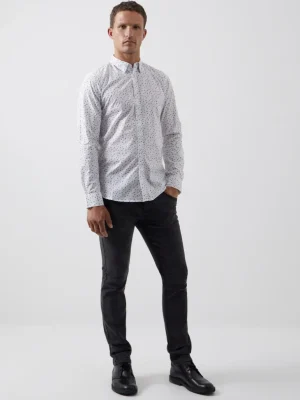 Floral Long Sleeve Shirt<FRENCH CONNECTION Store