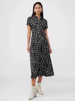 Floral Short Sleeve Shirt Dress<FRENCH CONNECTION Outlet