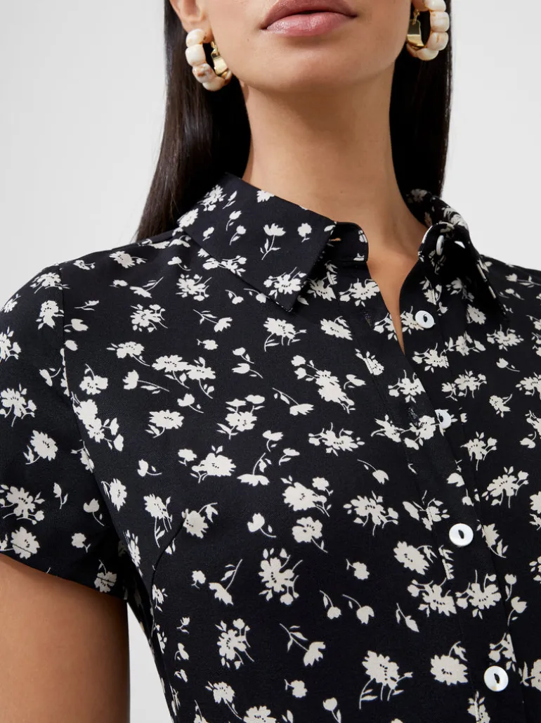 Floral Short Sleeve Shirt Dress<FRENCH CONNECTION Outlet
