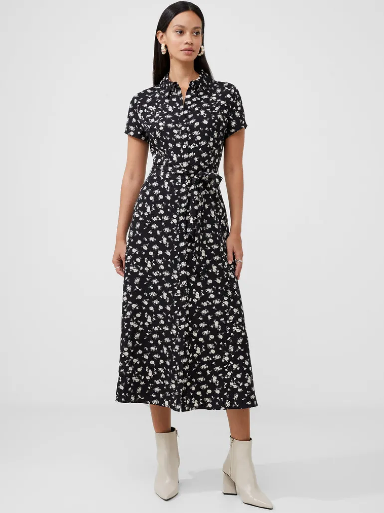 Floral Short Sleeve Shirt Dress<FRENCH CONNECTION Outlet
