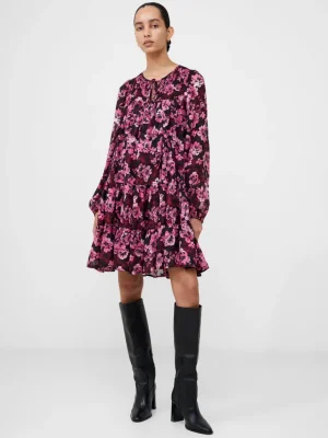 Floral Smock Mini Dress<FRENCH CONNECTION Clearance