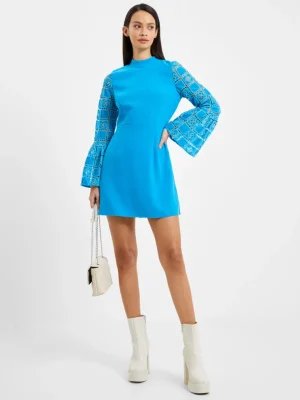 Garnet Velvet Lace Mini Dress<FRENCH CONNECTION Hot