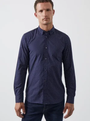 Geo Dot Long Sleeve Shirt<FRENCH CONNECTION Best Sale