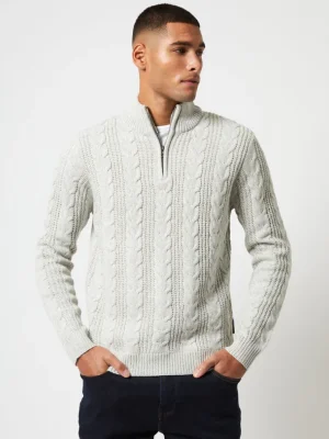 Half Zip Cable Knit Jumper<FRENCH CONNECTION Online