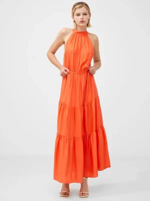 Halter Viscose Tiered Maxi Dress<FRENCH CONNECTION Best