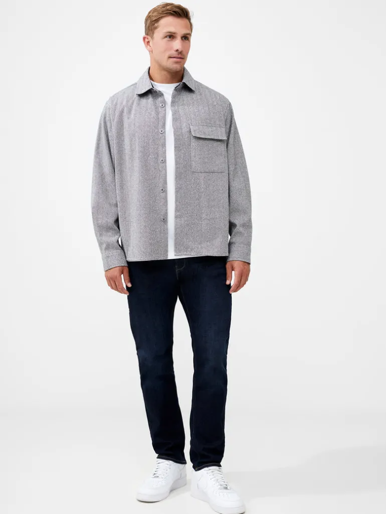 Herringbone Long Sleeve Shirt<FRENCH CONNECTION Clearance