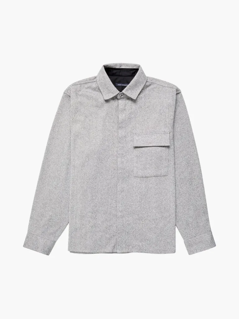 Herringbone Long Sleeve Shirt<FRENCH CONNECTION Clearance