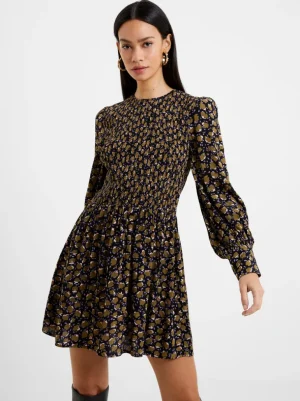 Ingrid Eco Colette Crepe Smocked Mini Dress<FRENCH CONNECTION Sale