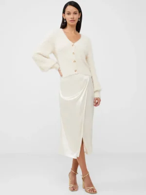 Inu Satin Wrap Midi Skirt<FRENCH CONNECTION Flash Sale