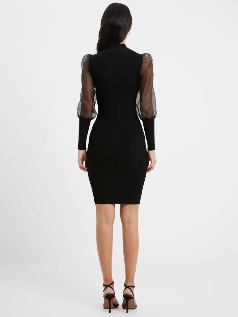 Krista Organza Long Sleeve Dress<FRENCH CONNECTION Outlet