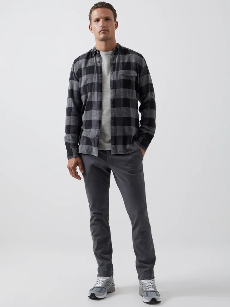 Large Gingham Flannel Long Sleeve Shirt<FRENCH CONNECTION Online