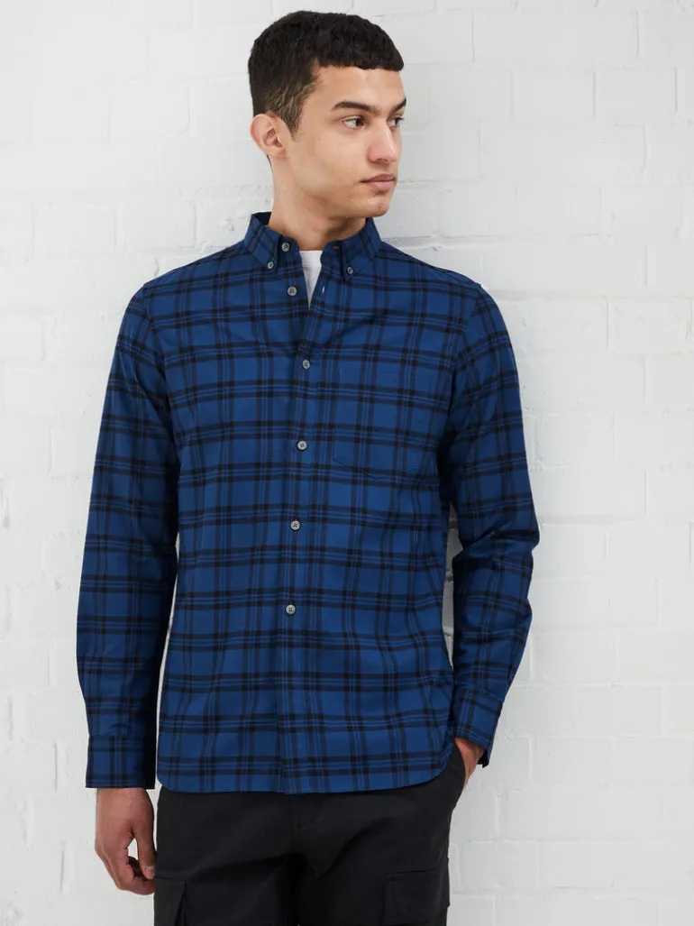 Mid Check Long Sleeve Shirt<FRENCH CONNECTION Clearance