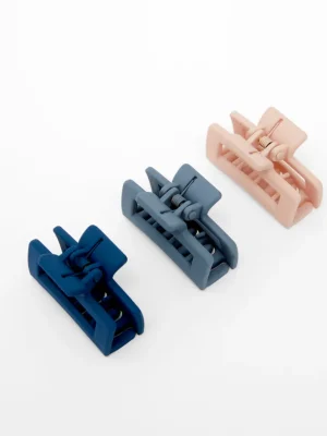 Mini Matte Claw Hair Clips (Pack of 3)<FRENCH CONNECTION Hot