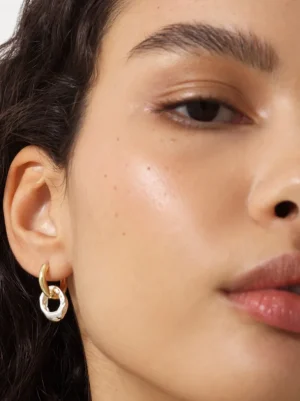 Mixed Metal Huggie Earrings<FRENCH CONNECTION Best Sale