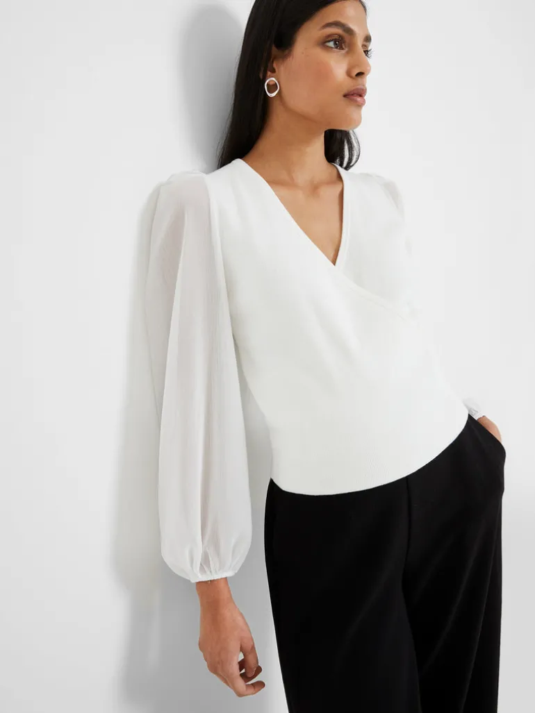 Mozart Melody Mix V-Neck Jumper<FRENCH CONNECTION Clearance
