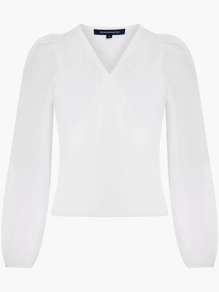 Mozart Melody Mix V-Neck Jumper<FRENCH CONNECTION Clearance