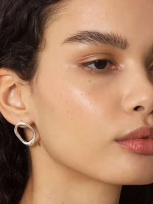 Organic Oval Stud Earrings<FRENCH CONNECTION Cheap