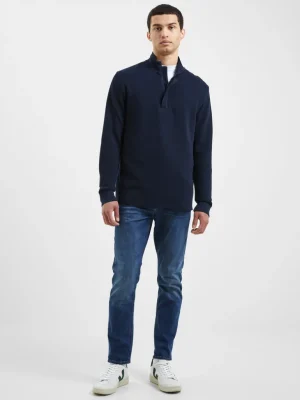 Ottoman Funnel Neck Polo Shirt<FRENCH CONNECTION Best