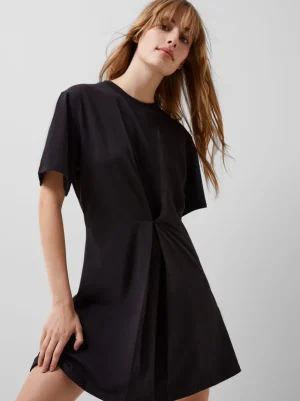Rallie Cotton Box Pleat T-Shirt Mini Dress<FRENCH CONNECTION Clearance