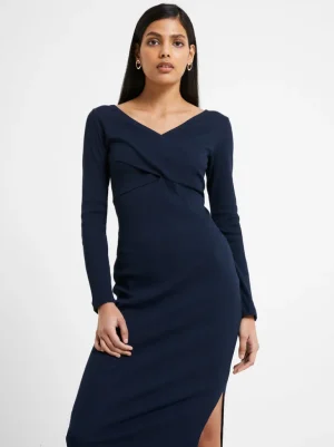 Rassia Rib Crossover Dress<FRENCH CONNECTION New