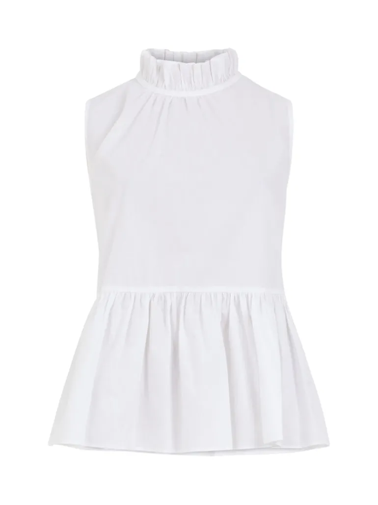 Rhodes Poplin Peplum Top<FRENCH CONNECTION Store