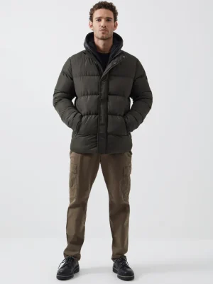 Row Fleece Puffer Coat<FRENCH CONNECTION Clearance