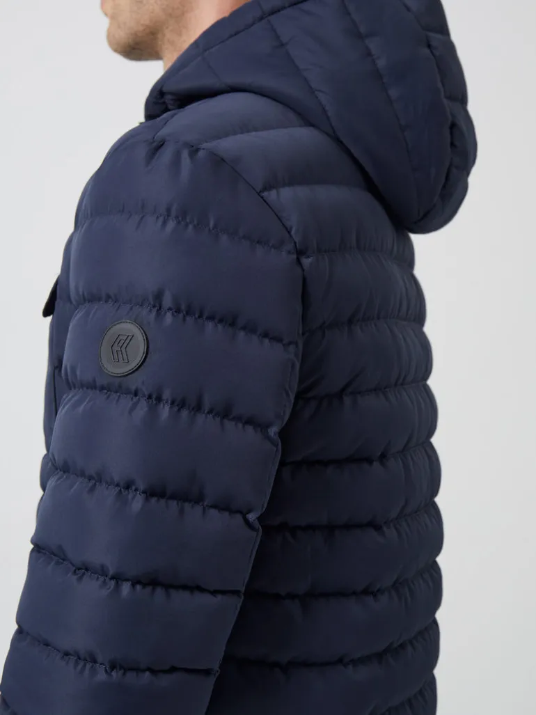 Row Hooded Puffer Jacket<FRENCH CONNECTION Sale