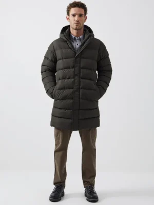 Row Hooded Puffer Parka Coat<FRENCH CONNECTION Shop